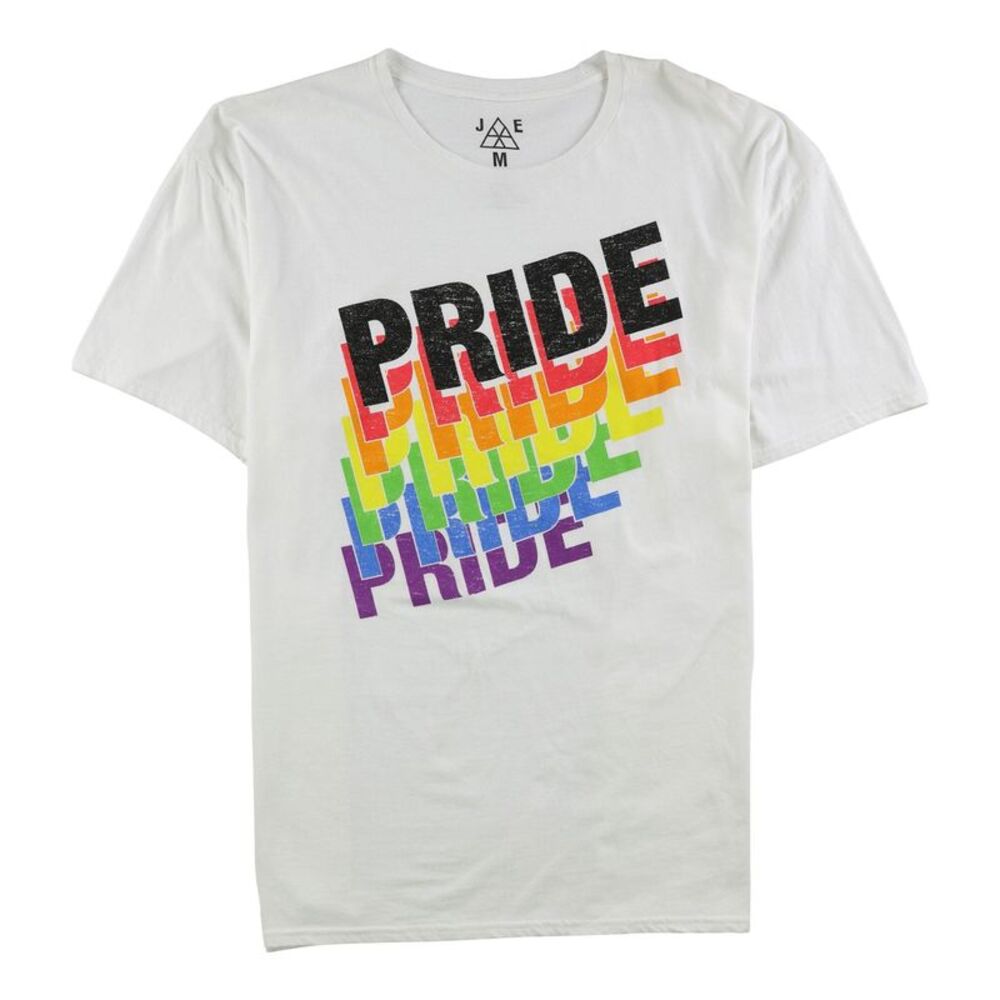 Jem Mens Pride Graphic T-Shirt, White, 2XL, DM